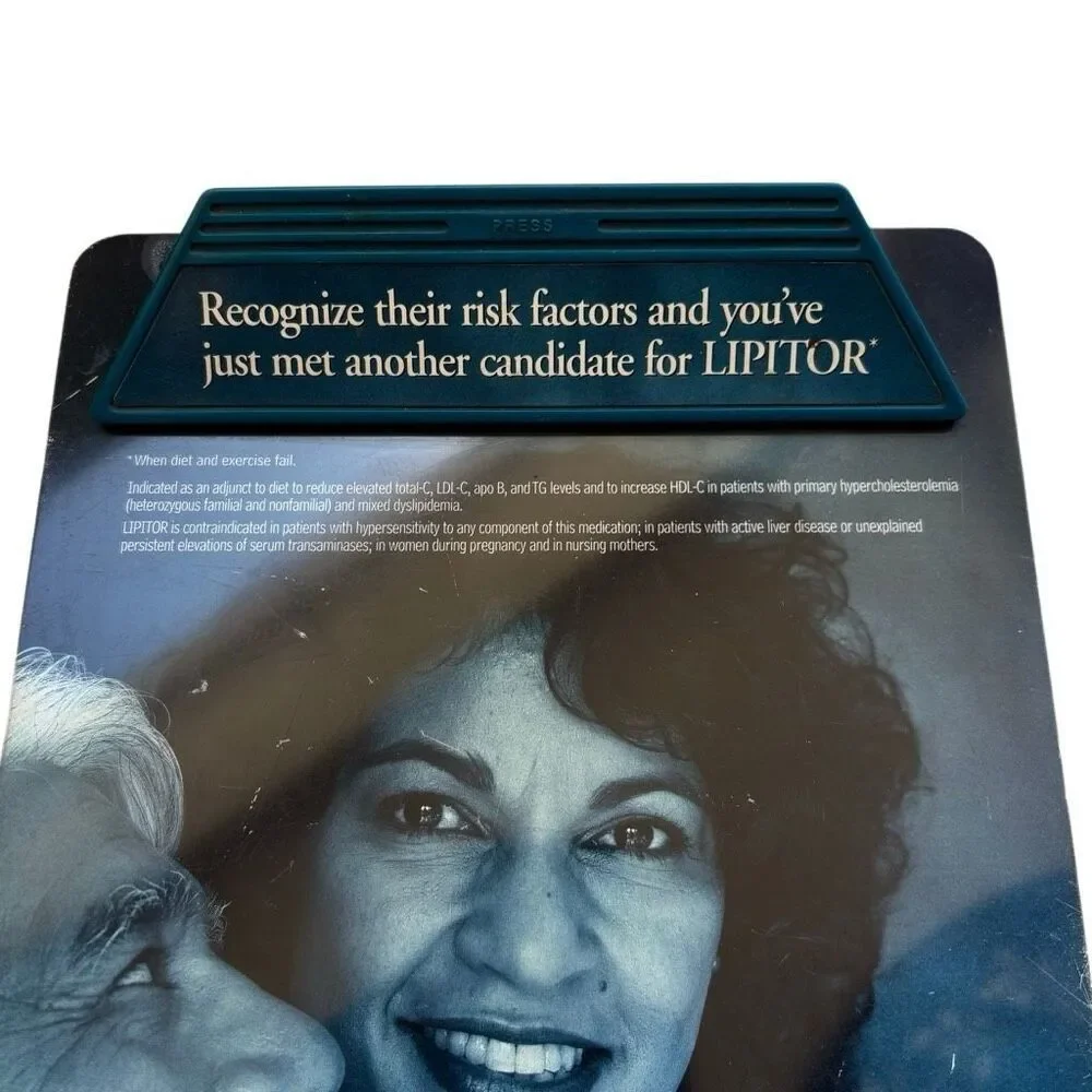 Lipitor Pharmaceutical Advertising Clipboard